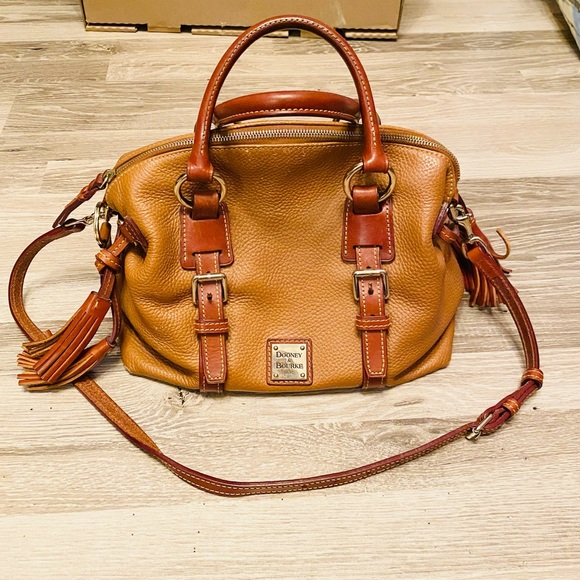 Dooney & Bourke Florentine Leather Mini Domed Buckle Satchel - Picture 2 of 10